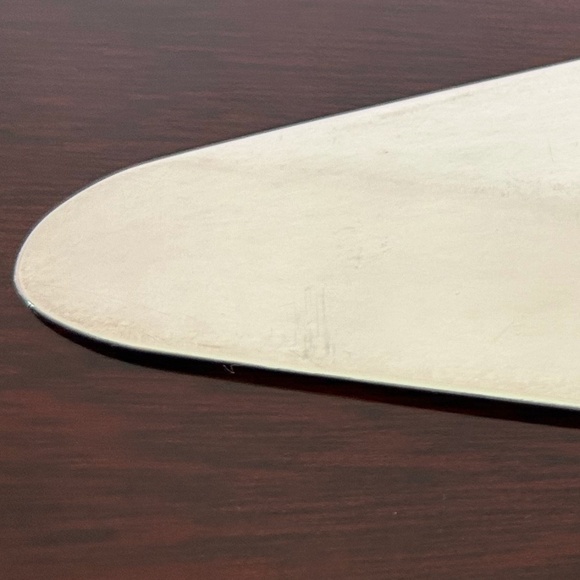 Vintage Stonewashed Cake Baroque Italian Server 10.25" Long 2.5" Wide 0.5" High - Picture 7 of 10